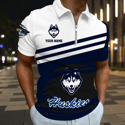 VIRAL EDITION - NEW CUSTOMIZED NCAA MAM21 UCH UCONN HUSKIES T-SHIRT, POLO SHIRT, ZIP POLO SHIRT, SWEATSHIRT, HOODIE & ZIP HOODIE