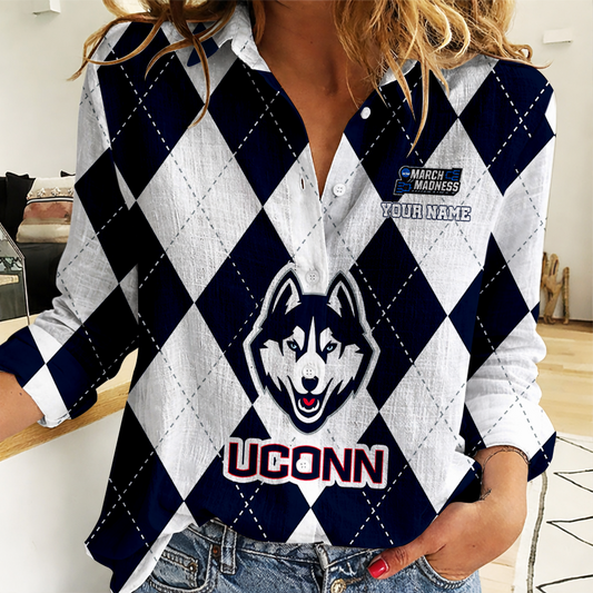 VIRAL EDITION - NEW CUSTOMIZED | NCAA MAM21 UCH UC HUSKIES WOMEN CASUAL SHIRT FOR FAN