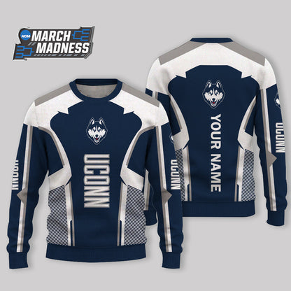 HOT DEAL - NEW CUSTOMIZED NCAA MAM21 UCH UCONN HUSKIES UGLY SWEATER