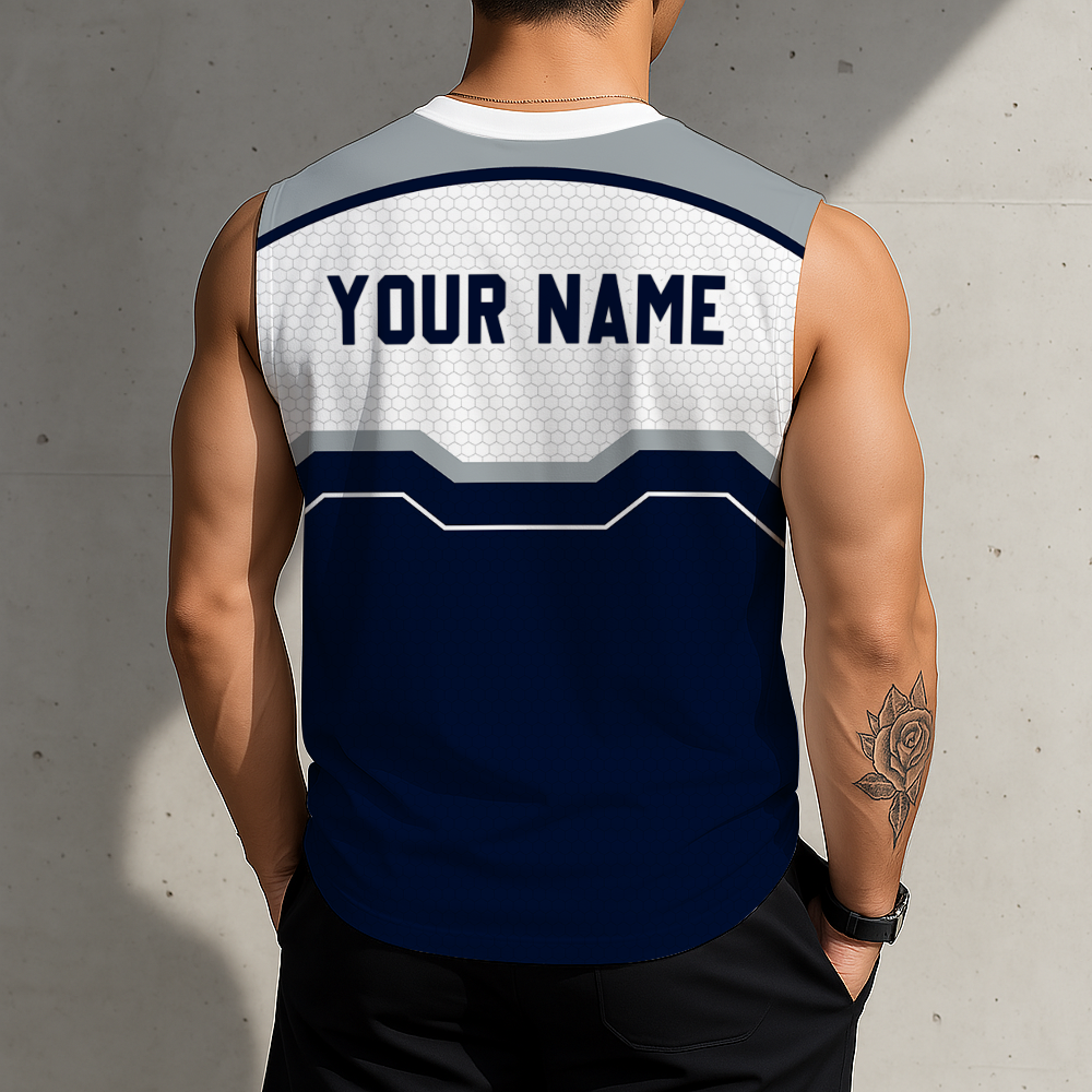 HOT DEAL - NEW CUSTOMIZED NCAA MAM21 UCH UCONN HUSKIES MEN'S GYM SHIRT