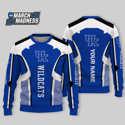 HOT DEAL - NEW CUSTOMIZED NCAA MAM22 KEW KENTUCKY WILDCATS UGLY SWEATER