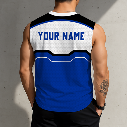 HOT DEAL - NEW CUSTOMIZED NCAA MAM22 KEW KENTUCKY WILDCATS MEN'S GYM SHIRT