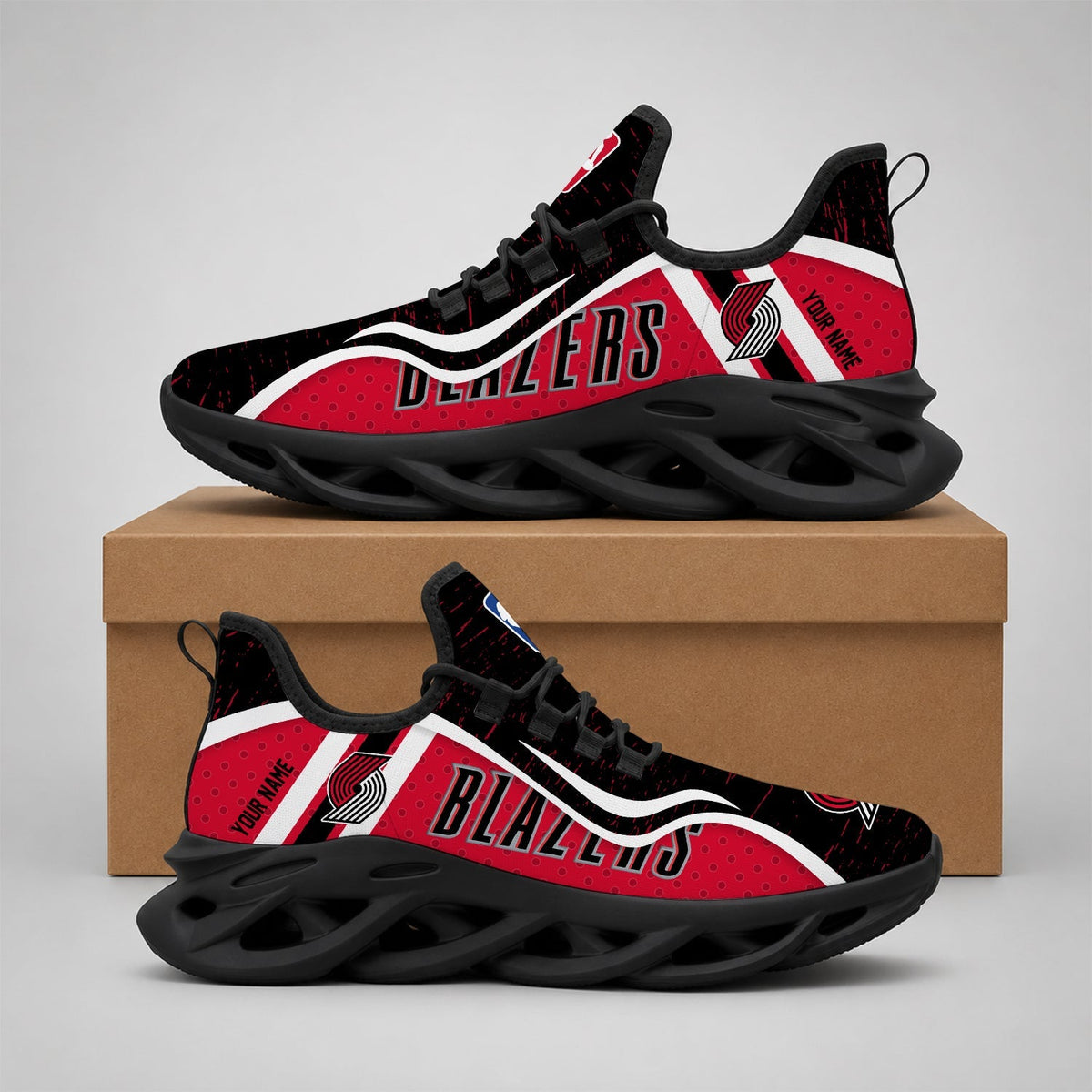 EXCLUSIVE EDITION - NEW CUSTOMIZED NBA22 PTB PORTLAND TRAIL BLAZERS MAX SOUL SHOES