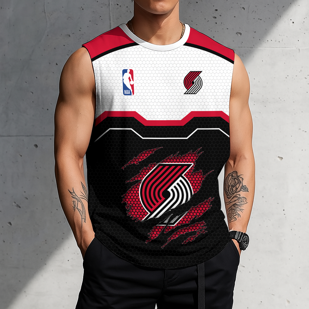 [LIMITED EDITION] NEW CUSTOMIZED NBA22 PTB PORTLAND TRAIL BLAZERS MEN'S TANK TOP