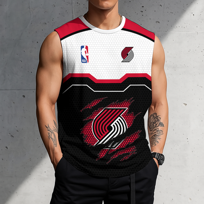 [LIMITED EDITION] NEW CUSTOMIZED NBA22 PTB PORTLAND TRAIL BLAZERS MEN'S TANK TOP