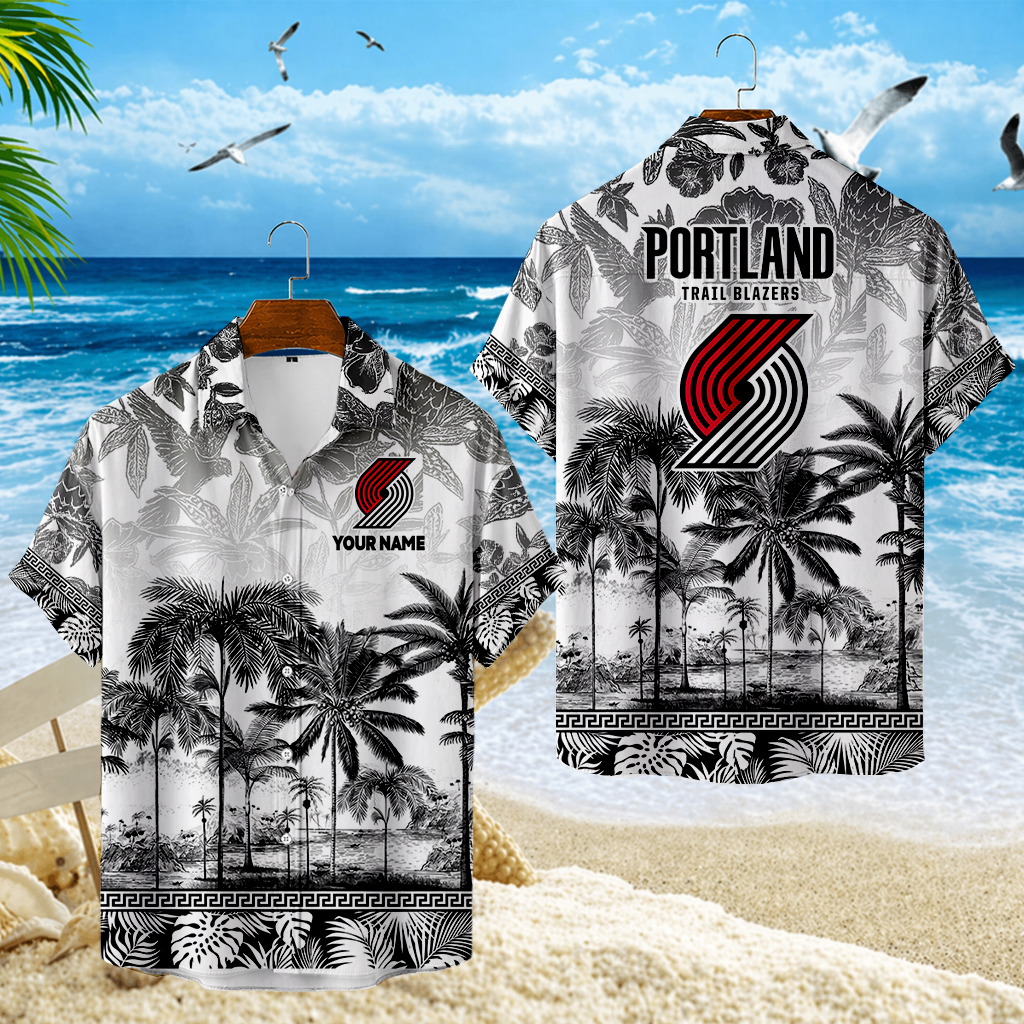 ELITE EDITION - NEW CUSTOMIZED PTB PORTLAND TRAIL BLAZERS UNISEX HAWAIIAN SHIRT - NBA22