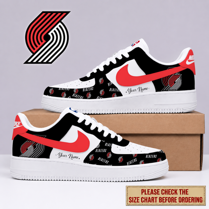 FLASH SALE - NEW CUSTOMIZED NBA22 PTB PORTLAND TRAIL BLAZERS AF1 SNEAKERS