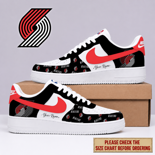 FLASH SALE - NEW CUSTOMIZED NBA22 PTB PORTLAND TRAIL BLAZERS AF1 SNEAKERS