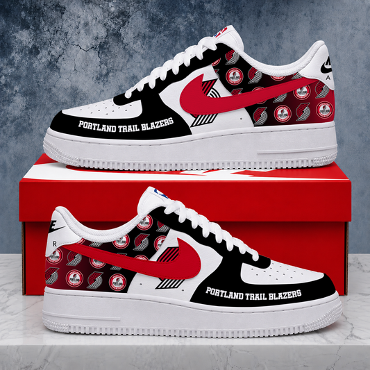 SPECIAL EDITION - NEW CUSTOMIZED NBA22 PTB PORTLAND TRAIL BLAZERS AF1 SNEAKERS