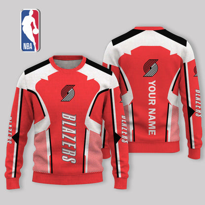 VIRAL EDITION - NEW CUSTOMIZED PTB PORTLAND TRAIL BLAZERS UGLY SWEATER - NBA22