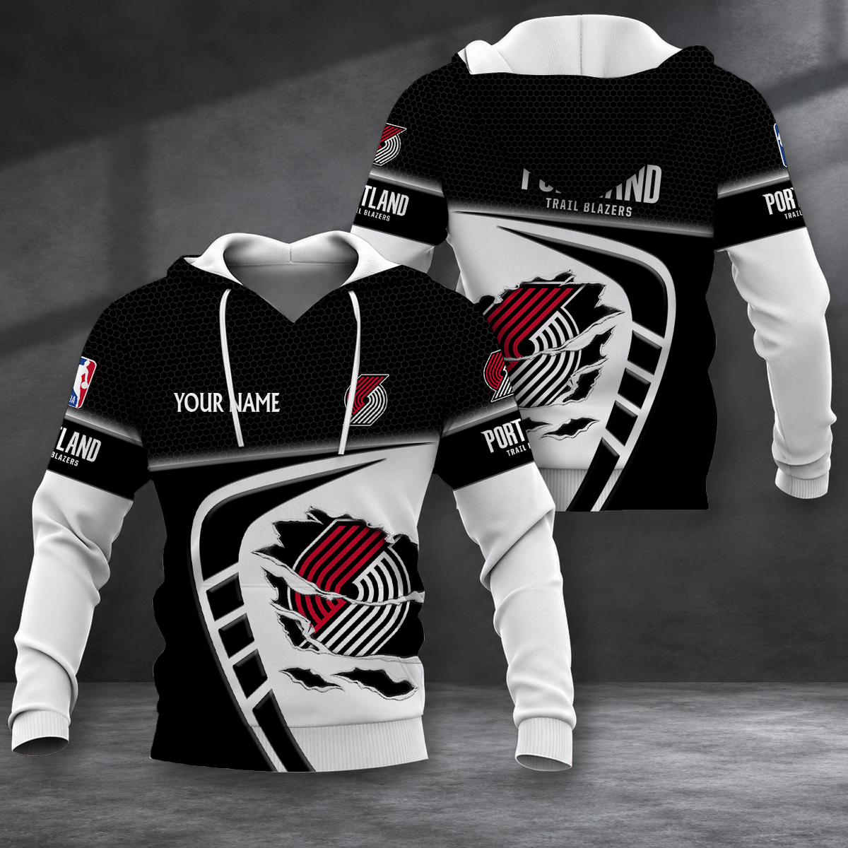EXCLUSIVE EDITION - NEW CUSTOMIZED NBA22 PTB PORTLAND TRAIL BLAZERS T-SHIRT, POLO SHIRT, ZIP POLO SHIRT, SWEATSHIRT, HOODIE & ZIP HOODIE