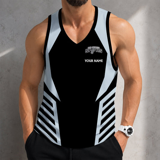 VIRAL EDITION - NEW CUSTOMIZED NBA23 SAS SAN ANTONIO SPURS MEN'S TANK TOP