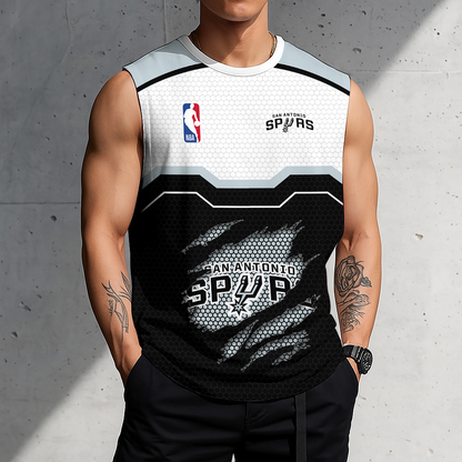 [LIMITED EDITION] NEW CUSTOMIZED NBA23 SAS SAN ANTONIO SPURS MEN'S TANK TOP