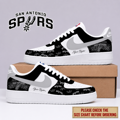 FLASH SALE - NEW CUSTOMIZED NBA23 SAS SAN ANTONIO SPURS AF1 SNEAKERS