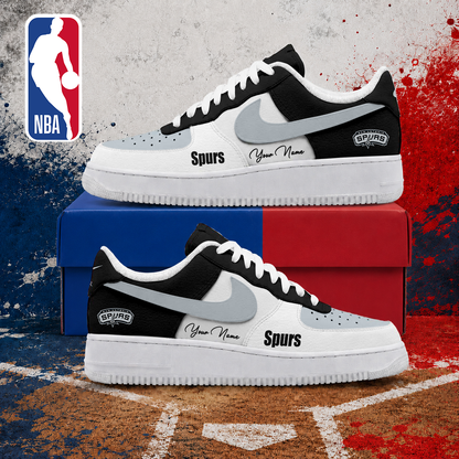 VIRAL EDITION - NEW CUSTOMIZED NBA23 SAS SAN ANTONIO SPURS AF1 SNEAKERS
