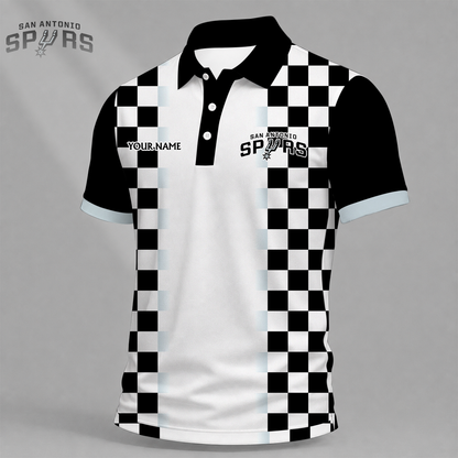 FINAL SALE - NEW CUSTOMIZED NBA23 SAS SAN ANTONIO SPURS T-SHIRT, POLO SHIRT, ZIP POLO SHIRT, SWEATSHIRT, HOODIE & ZIP HOODIE