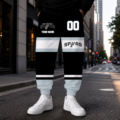 [HOT DEAL] NEW CUSTOMIZED NBA23 SAS SAN ANTONIO SPURS SWEATPANTS
