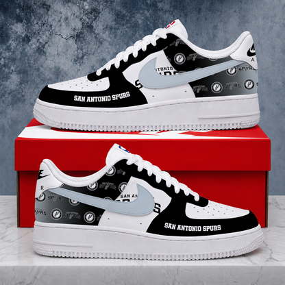 SPECIAL EDITION - NEW CUSTOMIZED NBA23 SAS SAN ANTONIO SPURS AF1 SNEAKERS