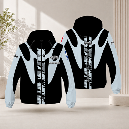 SPECIAL EDITION - NEW CUSTOMIZED NBA23 SAS SAN ANTONIO SPURS WINDBREAKER JACKET