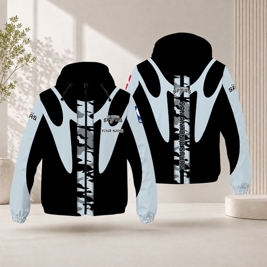 SPECIAL EDITION - NEW CUSTOMIZED NBA23 SAS SAN ANTONIO SPURS WINDBREAKER JACKET