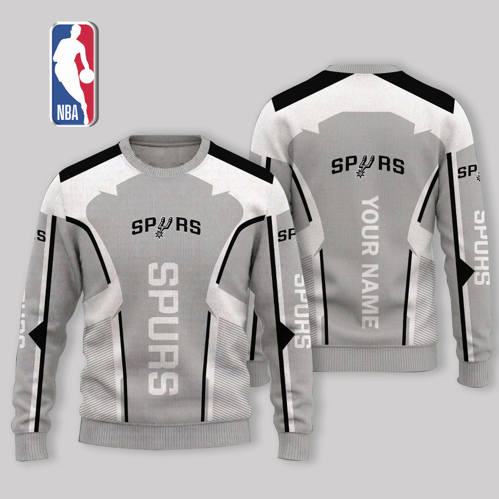 VIRAL EDITION - NEW CUSTOMIZED SAS SAN ANTONIO SPURS UGLY SWEATER - NBA23