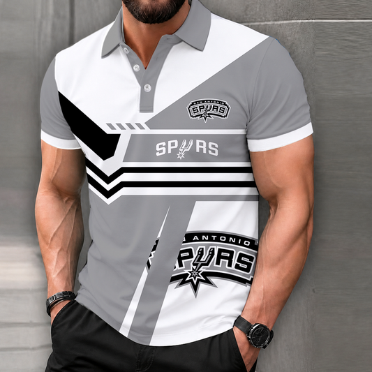 LIMITED DROP - NEW CUSTOMIZED NBA23 SAS SAN ANTONIO SPURS POLO SHIRT, ZIP POLO SHIRT & T-SHIRTS