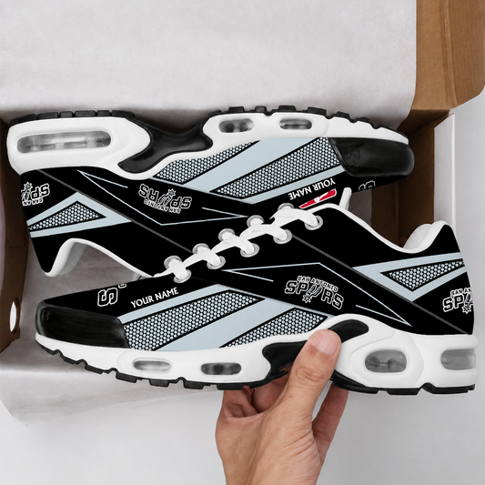 VIRAL EDITION - NEW CUSTOMIZED NBA23 SAS SAN ANTONIO SPURS AIR MAX PLUS SNEAKERS
