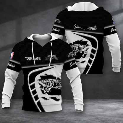 EXCLUSIVE EDITION - NEW CUSTOMIZED NBA23 SAS SAN ANTONIO SPURS T-SHIRT, POLO SHIRT, ZIP POLO SHIRT, SWEATSHIRT, HOODIE & ZIP HOODIE