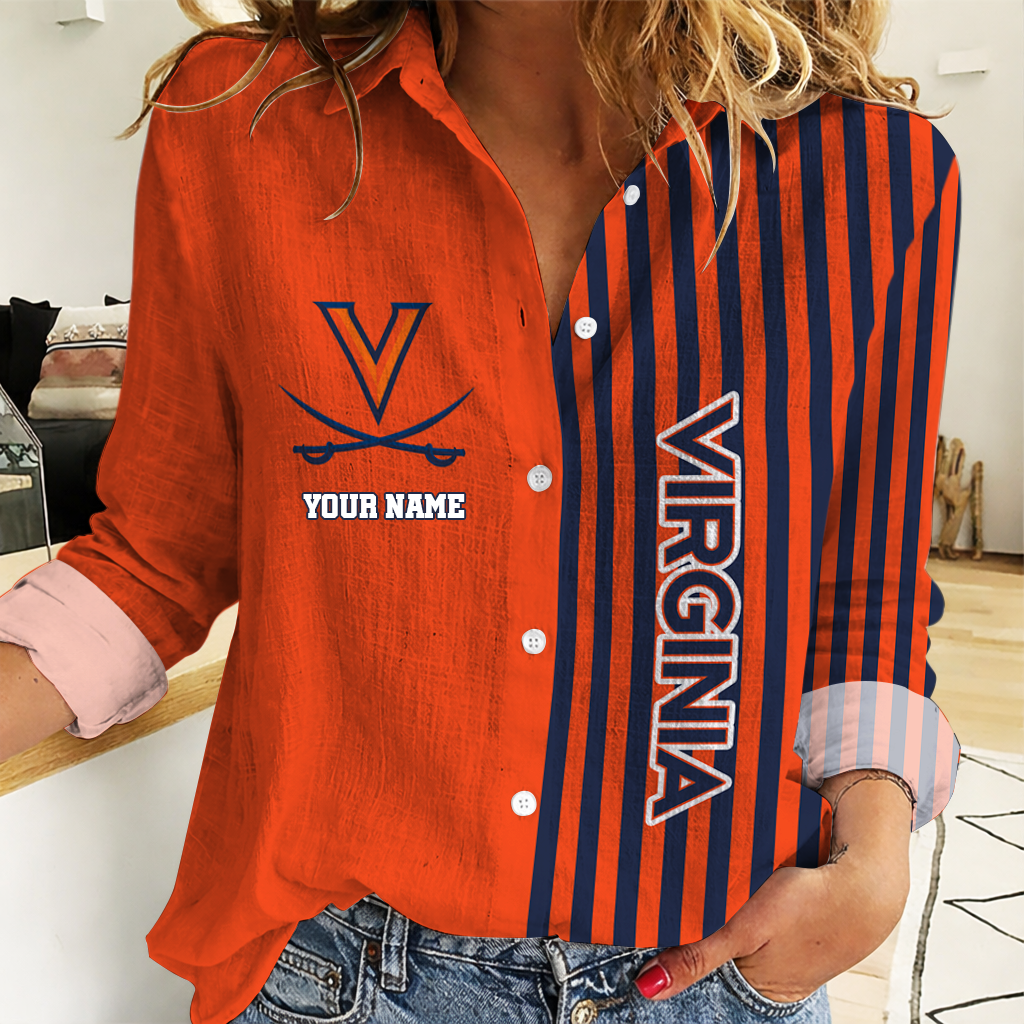 HOT DEAL - NEW CUSTOMIZED VIC VI CAVALIERS WOMEN CASUAL SHIRT FOR FAN | NCAA MAM23