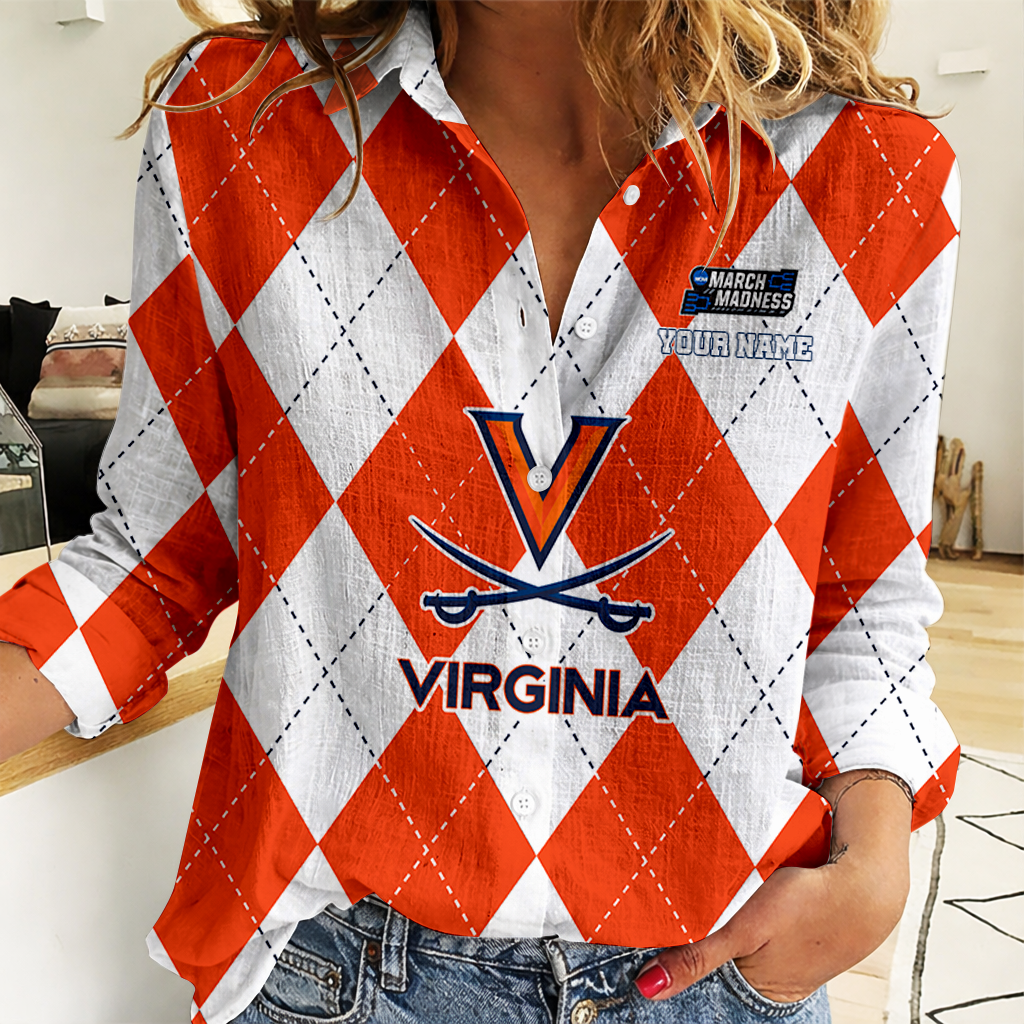 VIRAL EDITION - NEW CUSTOMIZED | NCAA MAM23 VIC VI CAVALIERS WOMEN CASUAL SHIRT FOR FAN