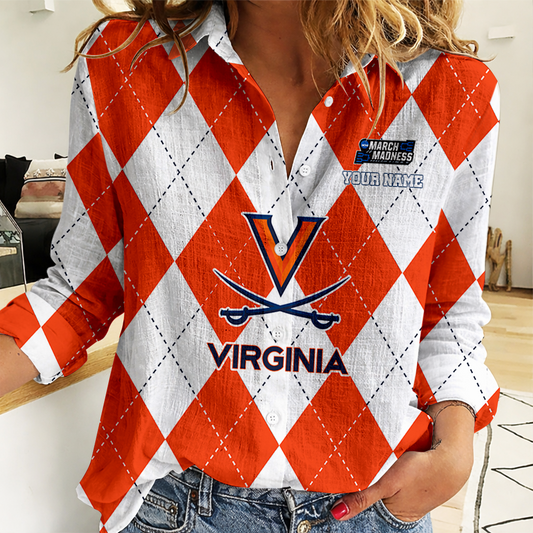 VIRAL EDITION - NEW CUSTOMIZED | NCAA MAM23 VIC VI CAVALIERS WOMEN CASUAL SHIRT FOR FAN