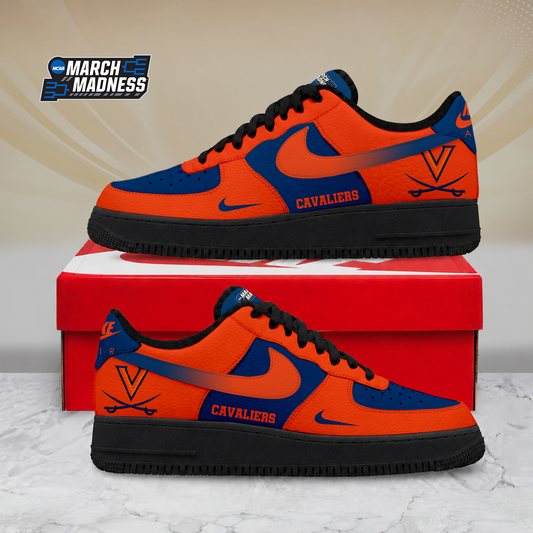 ELITE EDITION - NEW CUSTOMIZED NCAA MAM23 VIC VIRGINIA CAVALIERS AF1 SHOES