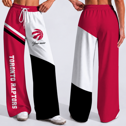 SPECIAL EDITION - NEW CUSTOMIZED NBA24 TRA TORONTO RAPTORS WOMEN'S WIDE LEG PANTS