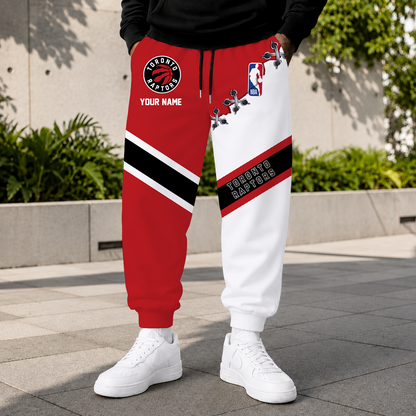 LIMITED EDITION - NEW CUSTOMIZED NBA24 TRA TORONTO RAPTORS SWEATPANTS