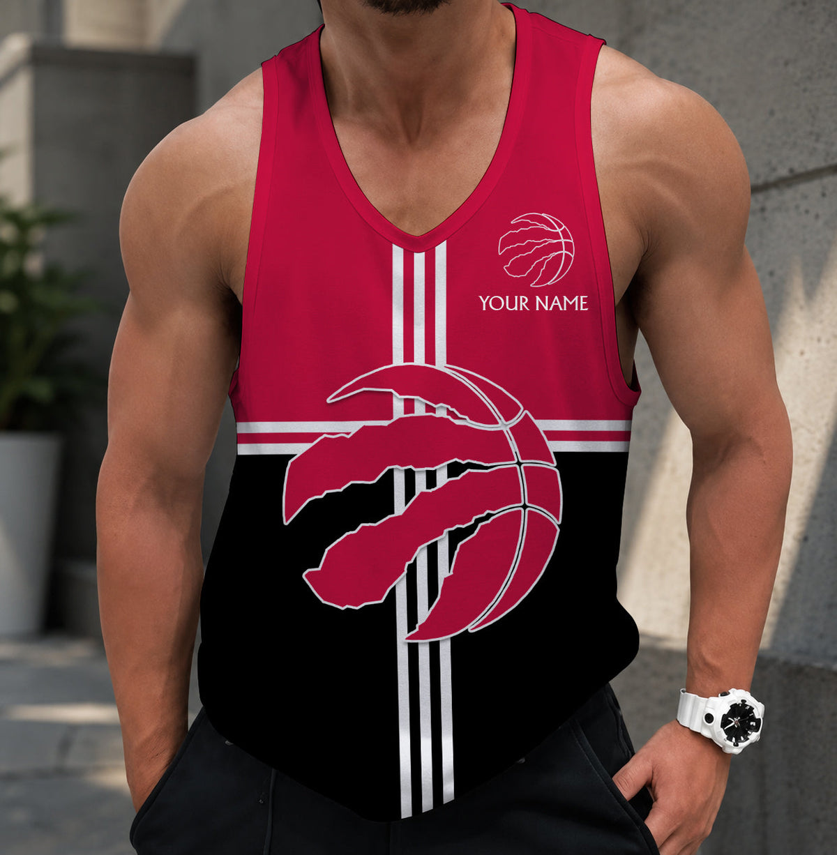 VIRAL EDITION - NEW CUSTOMIZED TRA TORONTO RAPTORS MEN'S TANK TOP - NBA24