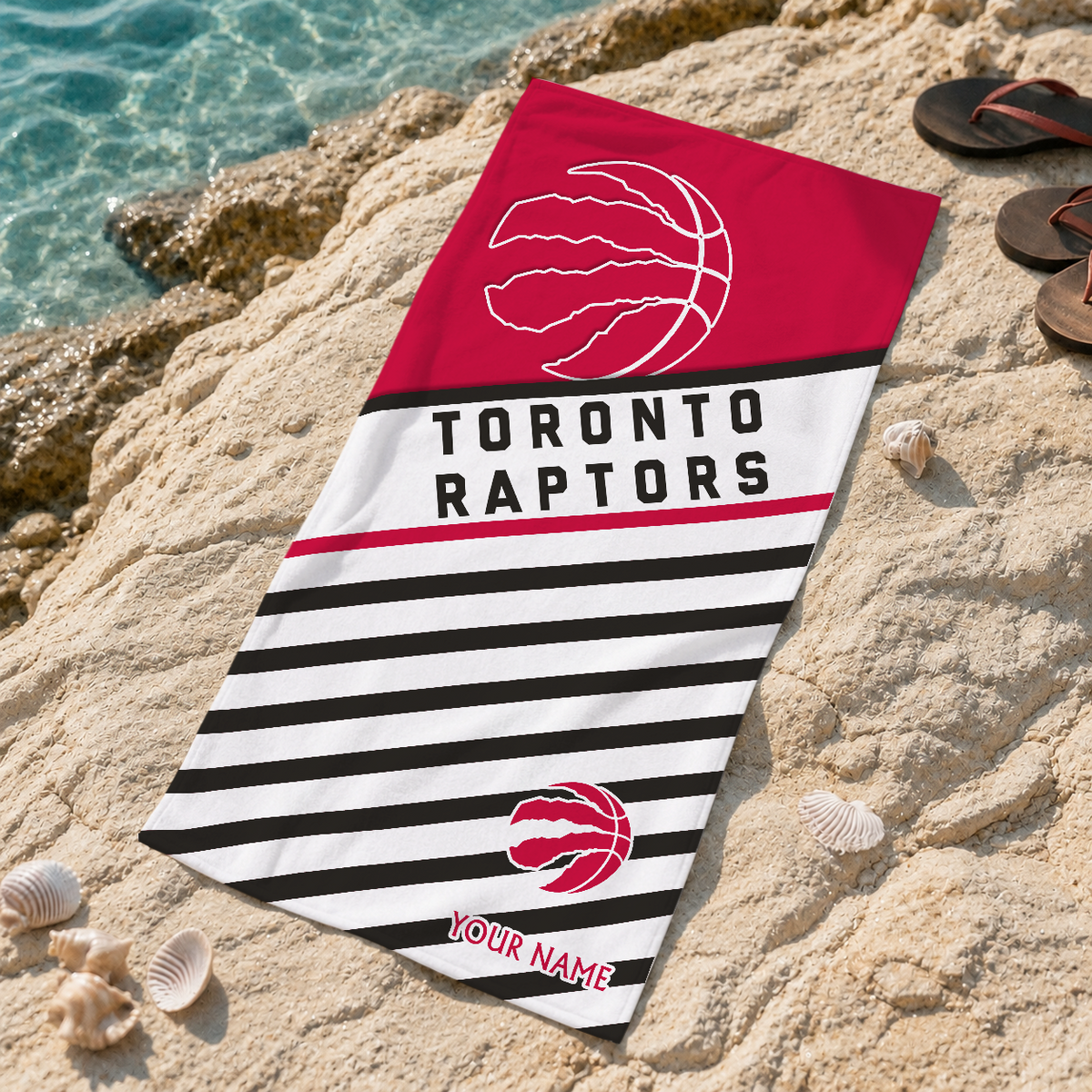 ELITE EDITION - NEW CUSTOMIZED TRA TORONTO RAPTORS BEACH TOWEL FOR FAN - NBA24