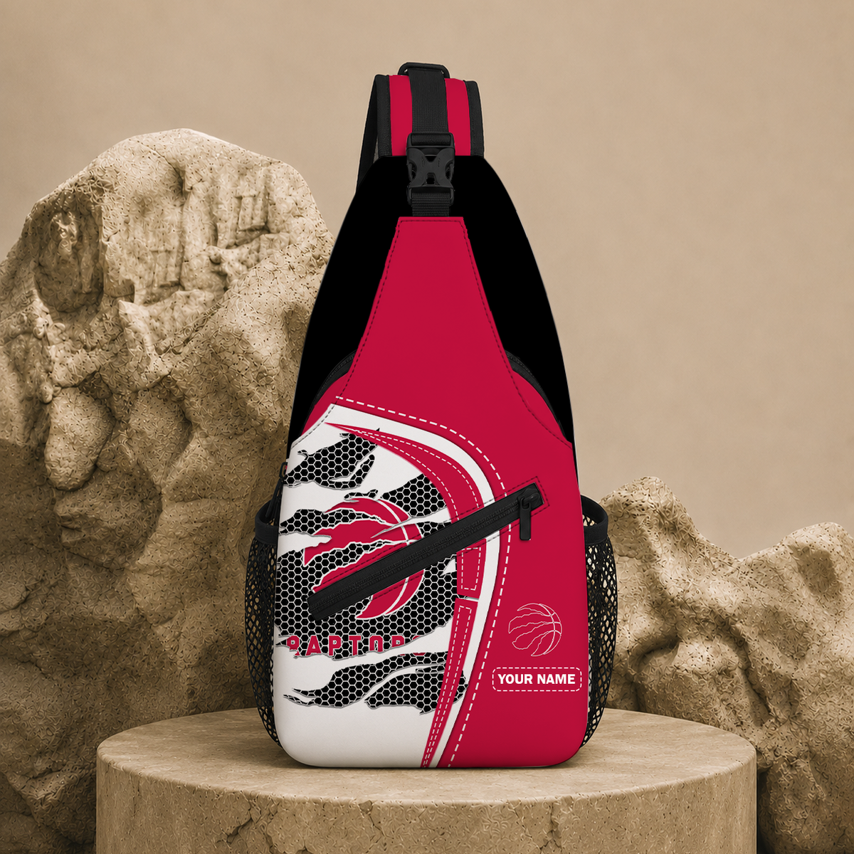 HOT DEAL - NEW CUSTOMIZED TRA TORONTO RAPTORS SLING BAG - NBA24