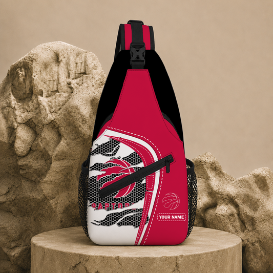 HOT DEAL - NEW CUSTOMIZED TRA TORONTO RAPTORS SLING BAG - NBA24