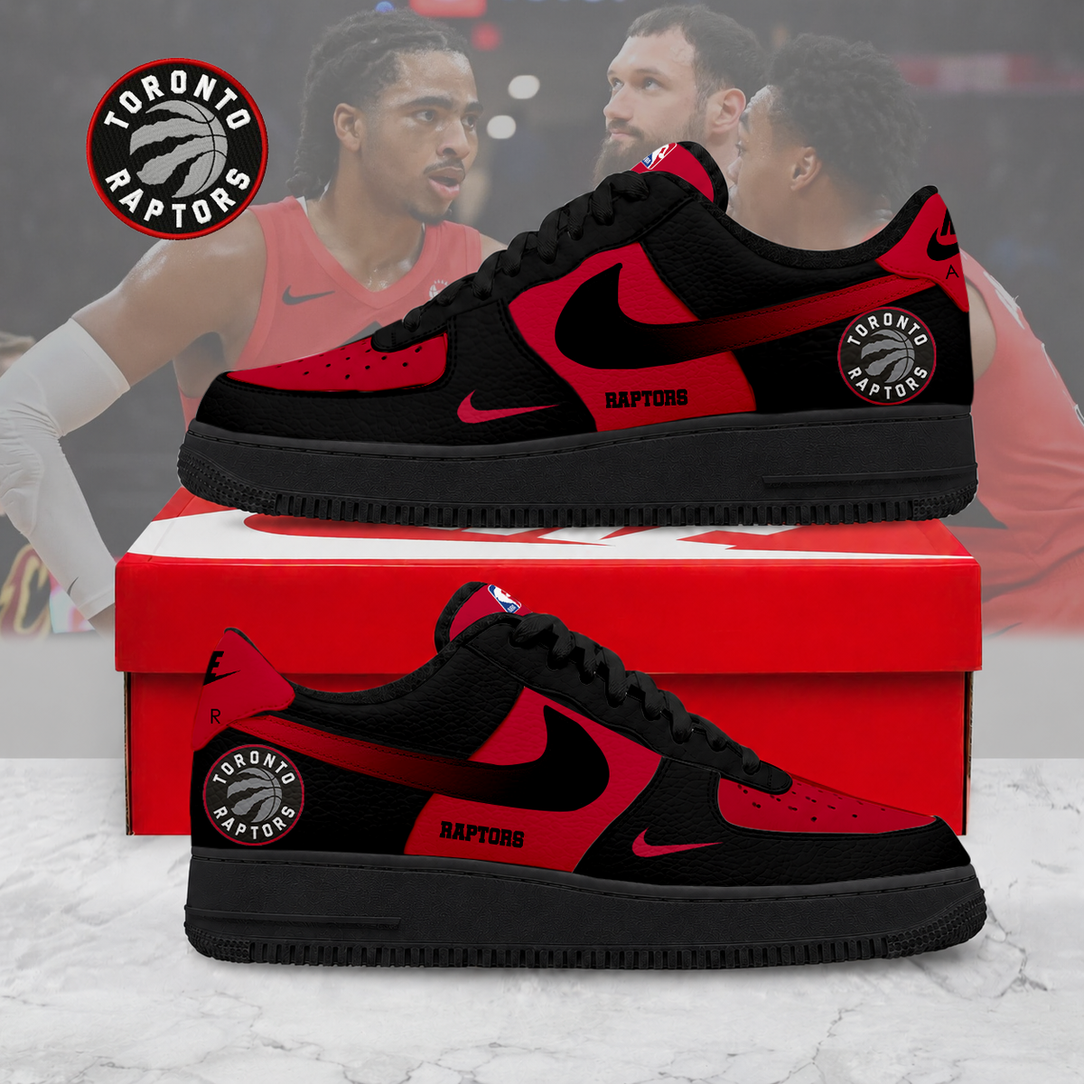 HOT DEAL - NEW CUSTOMIZED NBA24 TRA TORONTO RAPTORS AF1 SNEAKERS
