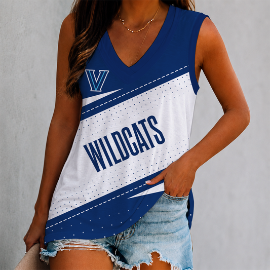 EXCLUSIVE EDITION - NEW CUSTOMIZED NCAA MAM24 VIW VILLANOVA WILDCATS WOMEN'S V-NECK TANK TOP