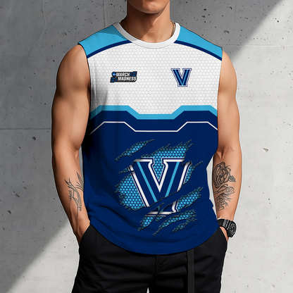 HOT DEAL - NEW CUSTOMIZED NCAA MAM24 VIW VILLANOVA WILDCATS MEN'S GYM SHIRT