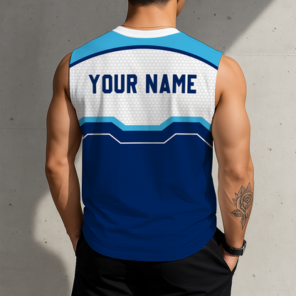 HOT DEAL - NEW CUSTOMIZED NCAA MAM24 VIW VILLANOVA WILDCATS MEN'S GYM SHIRT