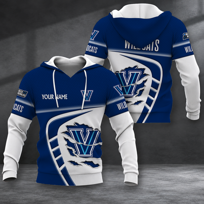 FINAL SALE - NEW CUSTOMIZED NCAA MAM24 VIW VILLANOVA WILDCATS T-SHIRT, POLO SHIRT, ZIP POLO SHIRT, SWEATSHIRT, HOODIE & ZIP HOODIE