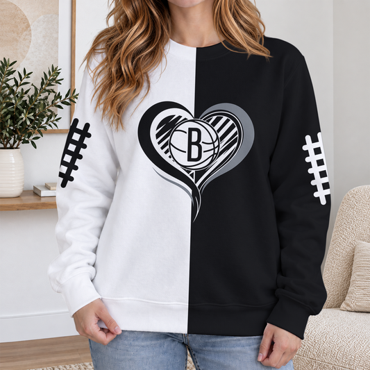 ELITE EDITION - NEW CUSTOMIZED BNE BROOKLYN NETS RIBBED HOODIE & SWEATSHIRT - NBA25