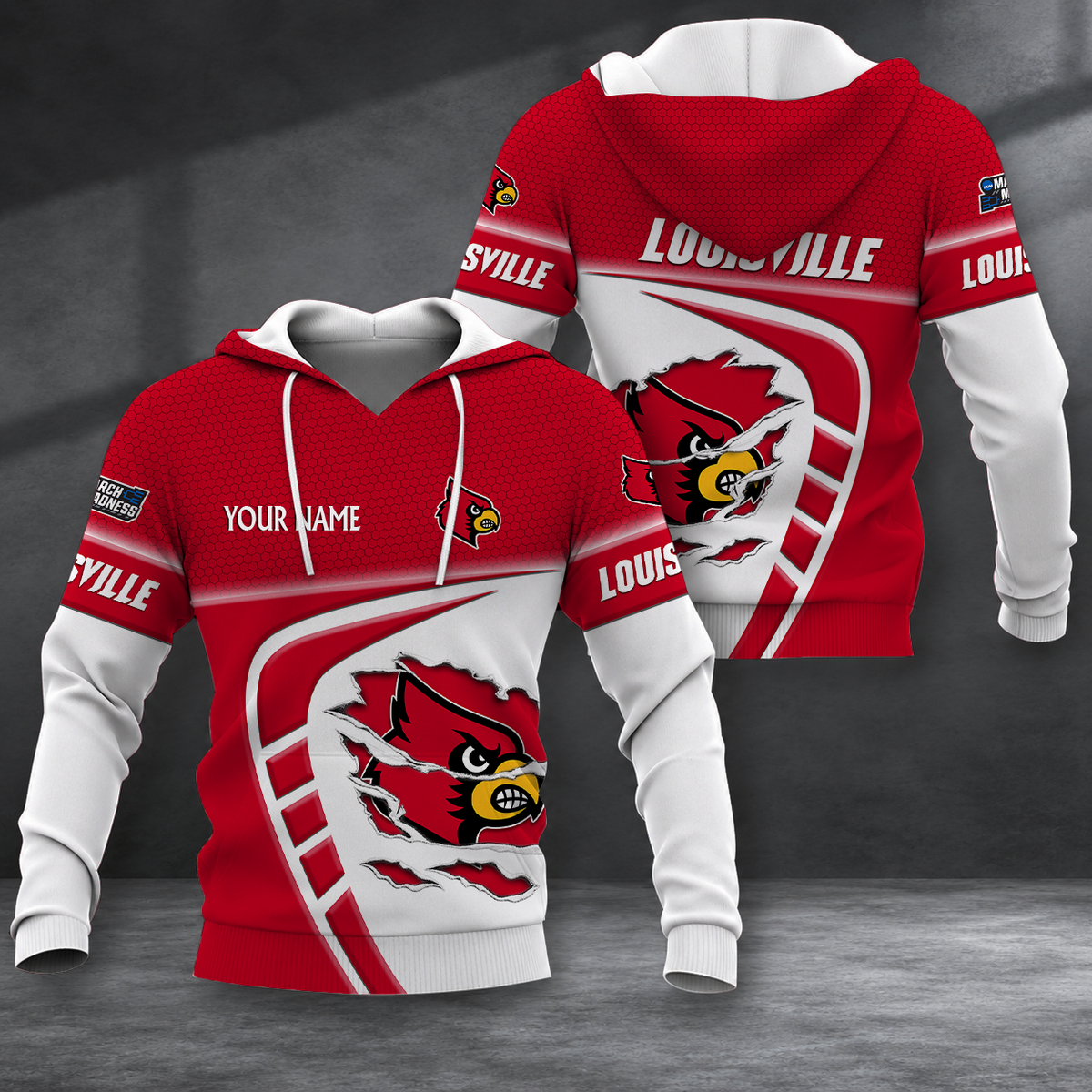FINAL SALE - NEW CUSTOMIZED NCAA MAM25 ULC LOUISVILLE CARDINALS T-SHIRT, POLO SHIRT, ZIP POLO SHIRT, SWEATSHIRT, HOODIE & ZIP HOODIE