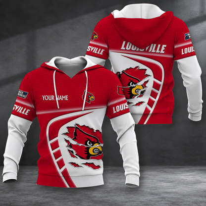 FINAL SALE - NEW CUSTOMIZED NCAA MAM25 ULC LOUISVILLE CARDINALS T-SHIRT, POLO SHIRT, ZIP POLO SHIRT, SWEATSHIRT, HOODIE & ZIP HOODIE