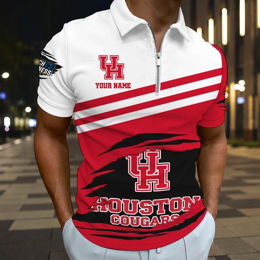VIRAL EDITION - NEW CUSTOMIZED NCAA MAM26 HOC HOUSTON COUGARS T-SHIRT, POLO SHIRT, ZIP POLO SHIRT, SWEATSHIRT, HOODIE & ZIP HOODIE
