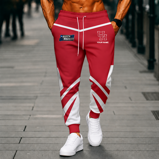 VIRAL EDITION - NEW CUSTOMIZED NCAA MAM26 HOC HOUSTON COUGARS SWEATPANTS
