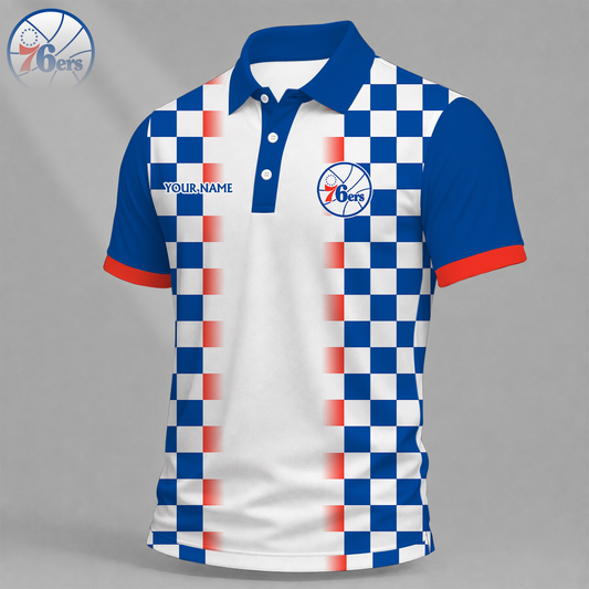 FINAL SALE - NEW CUSTOMIZED NBA26 P76 PHILADELPHIA 76ERS T-SHIRT, POLO SHIRT, ZIP POLO SHIRT, SWEATSHIRT, HOODIE & ZIP HOODIE