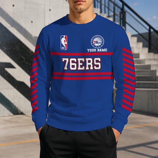 LIMITED EDITION - NEW CUSTOMIZED NBA26 P76 PHILADELPHIA 76ERS UNISEX SWEATSHIRT
